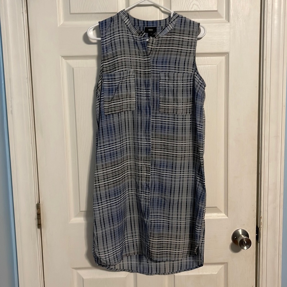 Mossimo Blue & Black Plaid Dress